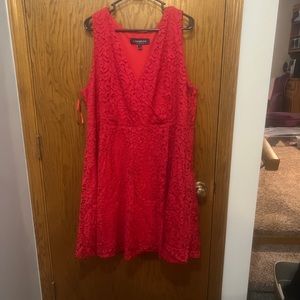 Red lace dress size 24 Lane Bryant